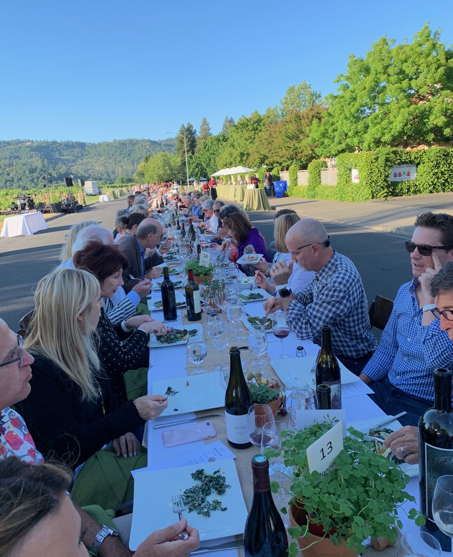 2019 St. Helena Neighborhood Table Dinner Table