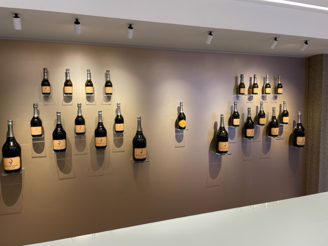 Billecart Wall of Wine.