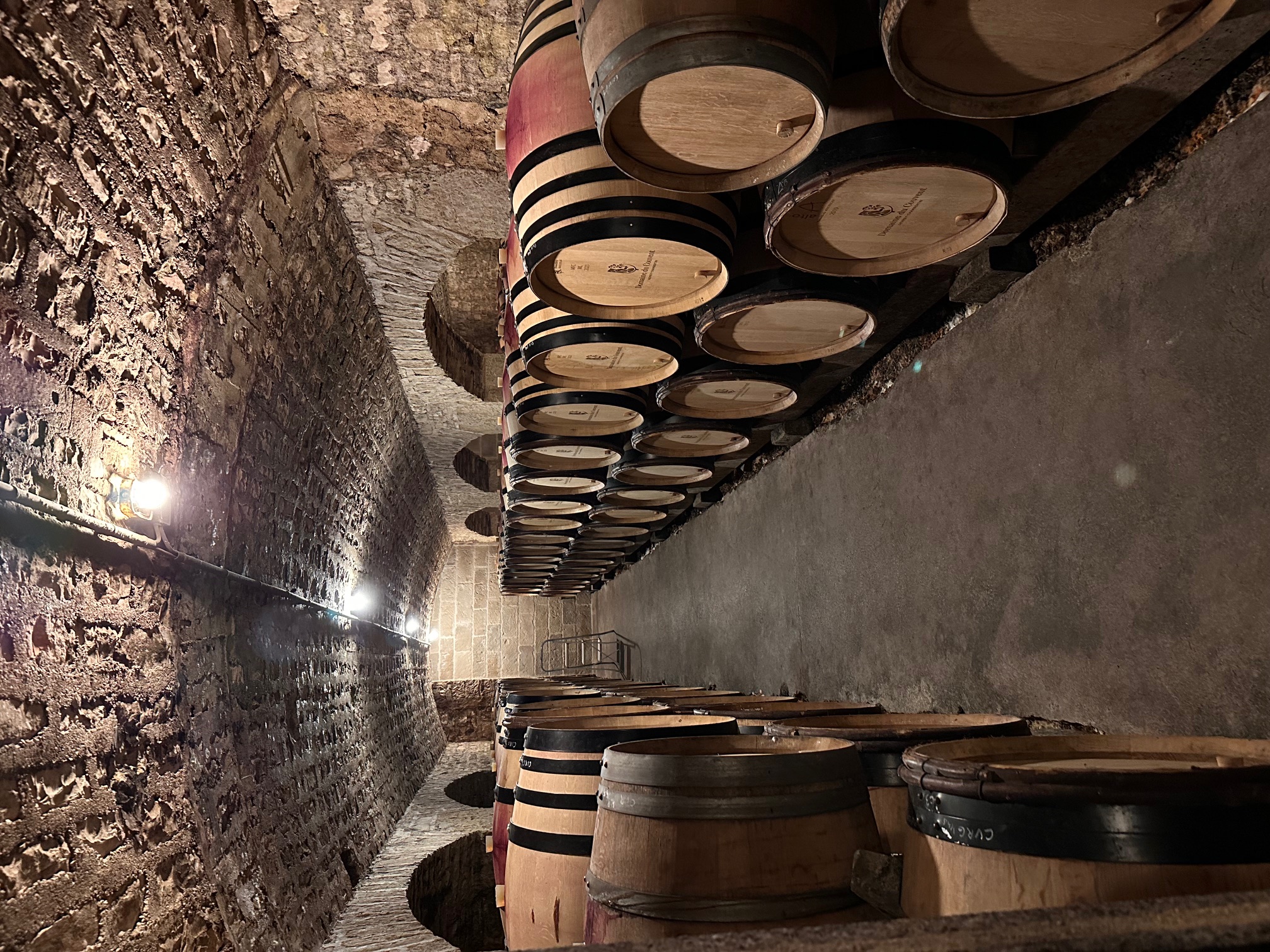 Domaine Couvent wine barrels